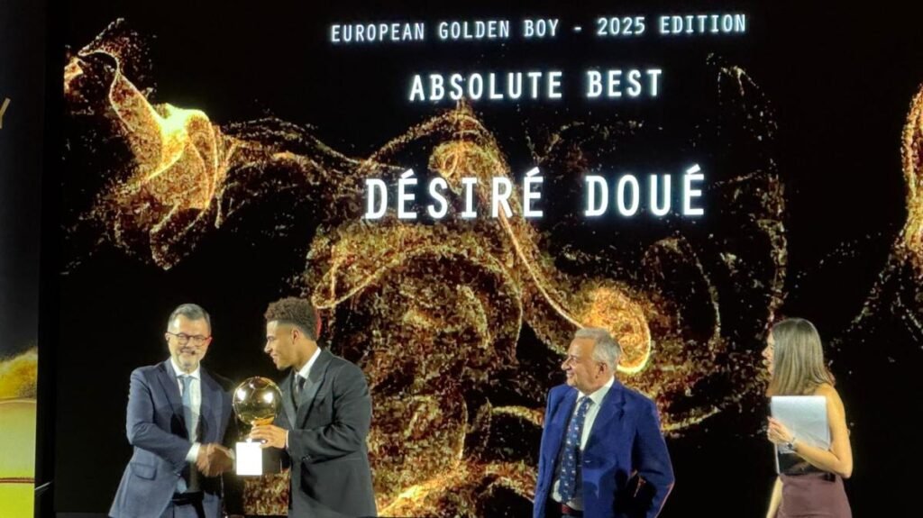Desire Doue è il Golden Boy 2025. Tutti i premi e le dichiarazioni, c'è anche Pio Esposito -