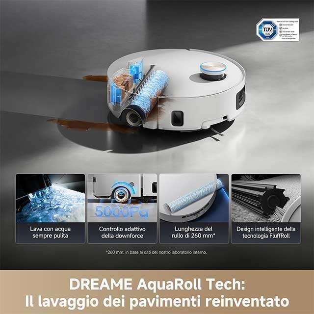 Il robot aspirapolvere e lavapavimenti Dreame Aqua10 Ultra Roller Complete