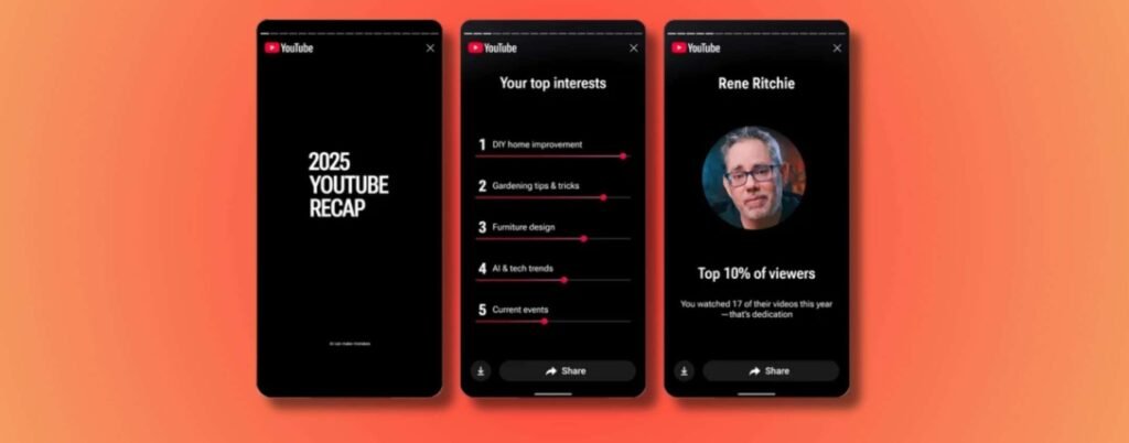 YouTube Recap 2025, il riassunto annuale dei video guardati