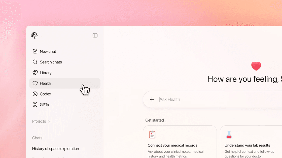 Come funziona la nuova sezione Salute di ChatGpt e che cosa possiamo chiedere all'AI
