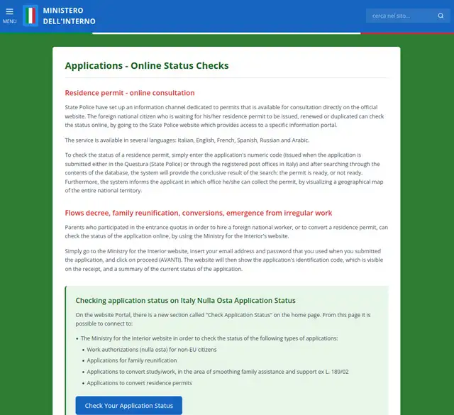 Il falso portale del Ministero dell'Interno