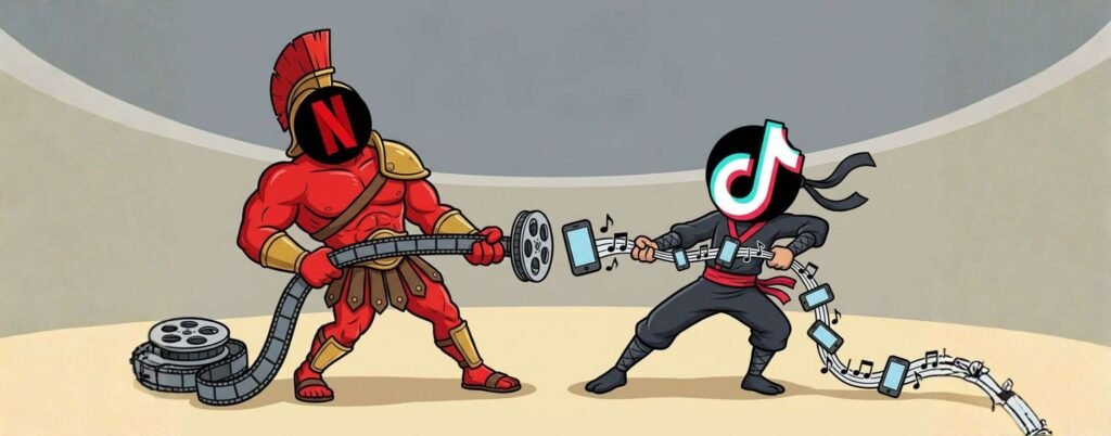 Netflix copia TikTok: feed verticale con video brevi e podcast