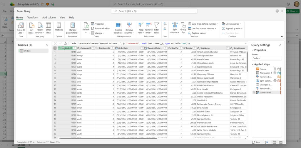 Excel online, arriva Power Query per importare i dati