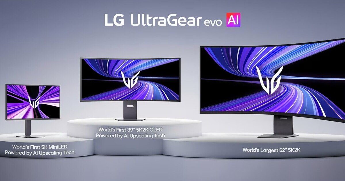 LG: UltraGear evo AI debutterà al CES 2026. Tre monitor 5K, anche con upscaling