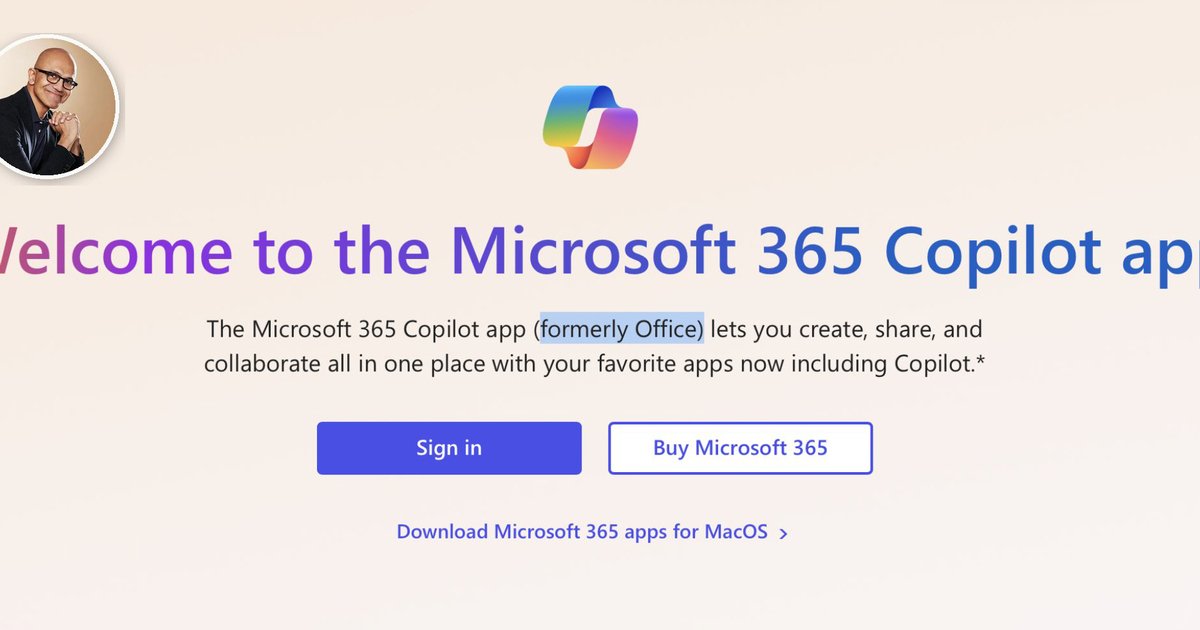 Non è vero che Office è scomparso ed è diventato Microsoft 365 Copilot, perché in un certo senso è già successo