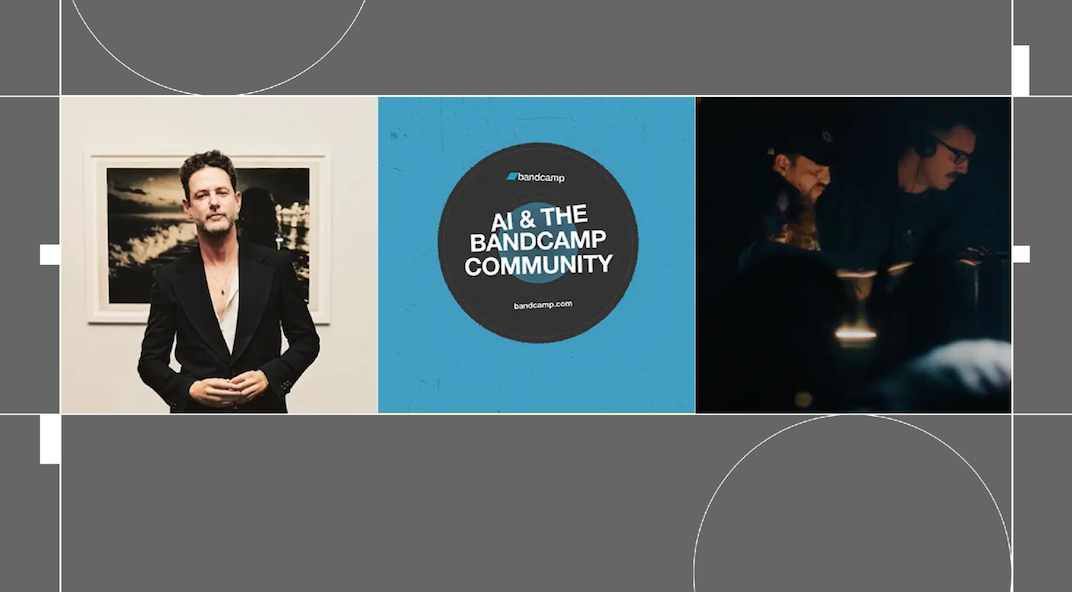 This week's top stories: Guy Gerber, Bandcamp bans AI music, DJ Tennis appears on Industry image