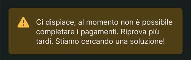 Vinted, problema con i pagamenti