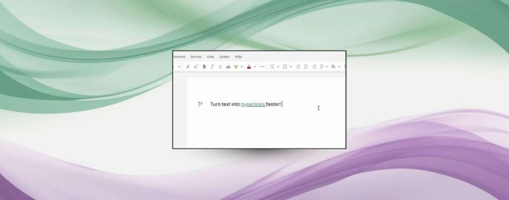 Word lancia overpaste per incollare link su testo selezionato