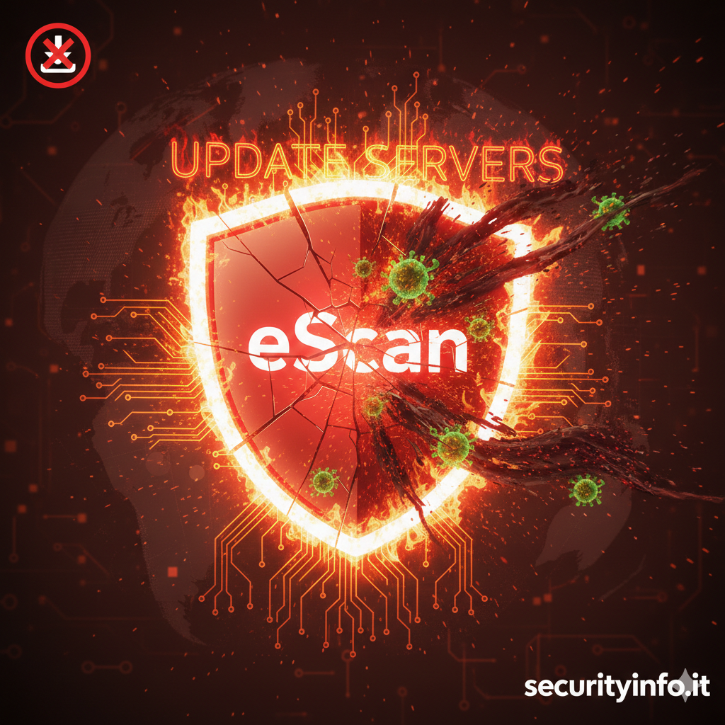 Abusato il sistema di update eScan per inviare malware multistage