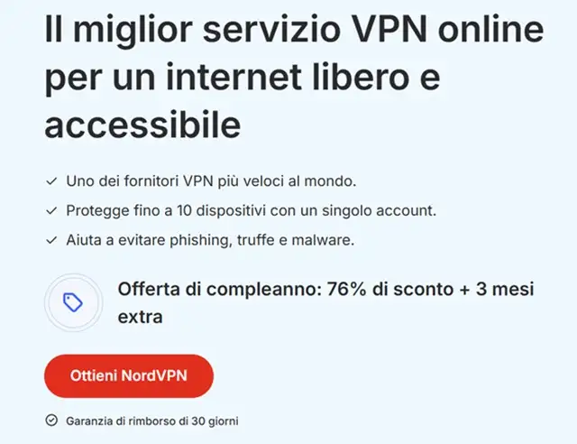 nordvpn offerta