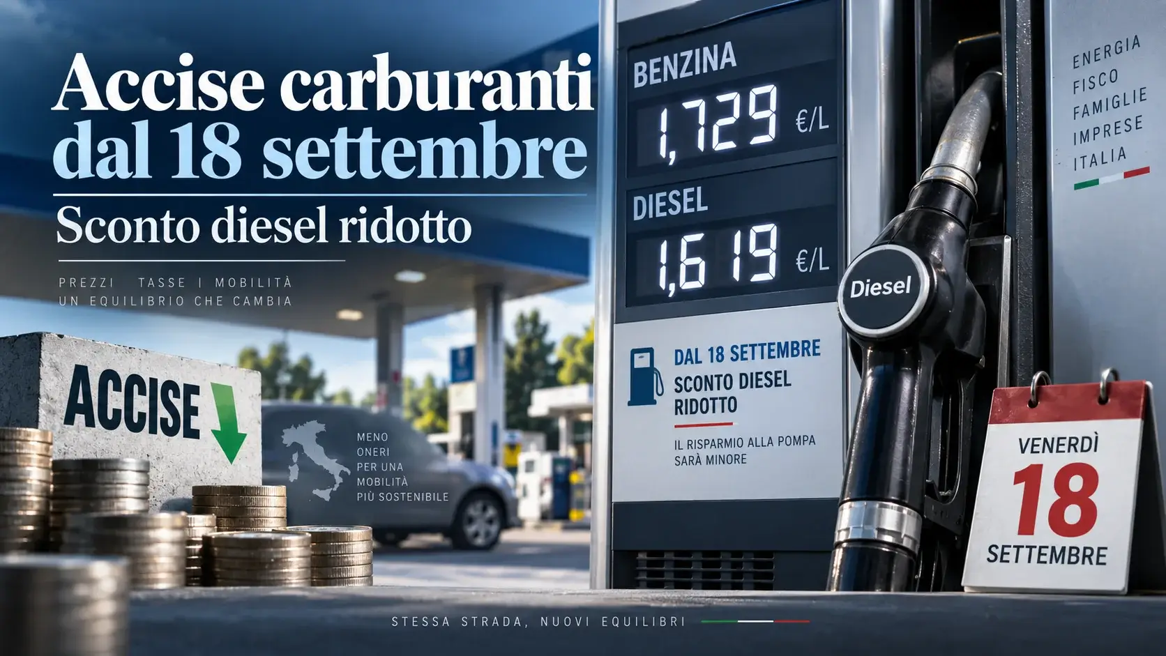 taglio accise carburanti settembre 2026